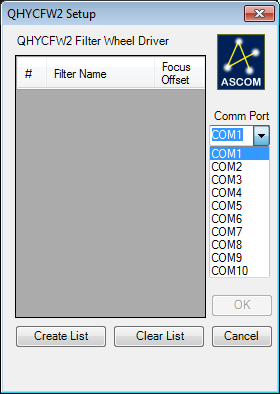 Select Comm Port